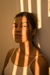 Fototapeta premium Pretty woman looking at the camera