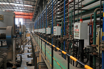 A corner of manufacturing workshop in China