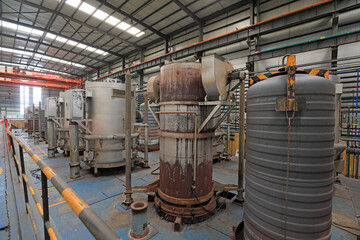 A corner of manufacturing workshop in China