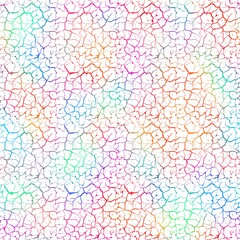 Multiple color lines and shapes like a mosaic, mudflats, giraffe pattern, or abstract floral outline. 