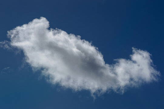 white cloud in the blue sky