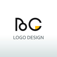bg letter for simple logo design