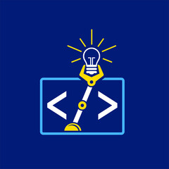 illustration of especially coding, making , robotics and designing areas.