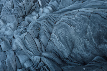 Volcanic rock texture on the beach