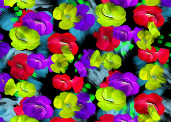 Fototapeta na wymiar floral pattern 