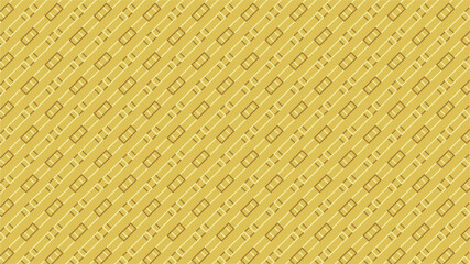 Patrón diagonal de rectángulos largo y chicos intercalados superpuestos con fondo de color amarillo