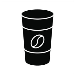 coffe icon vector illustration template on white background. color editable