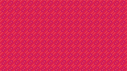 Patrón diagonal de rectángulos largos y chicos invertidos superpuestos con fondo de color rojo