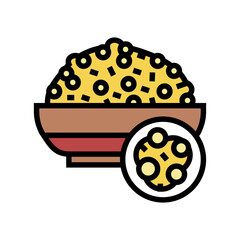 millet groat color icon vector. millet groat sign. isolated symbol illustration