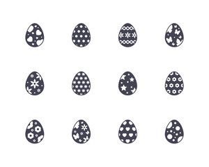 Easter eggs icons.
