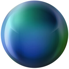 Glass purple ball or precious pearl. Glossy realistic ball, 3D abstract vector illustration highlighted on a white background. Big metal bubble with shadow.