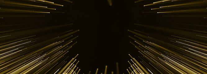 Golden connected points and led threads, Luxury presentation slide, poster party.