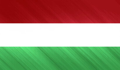 Hungary grunge, old, scratched style flag