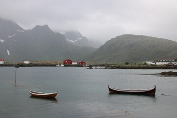 boats on the lake