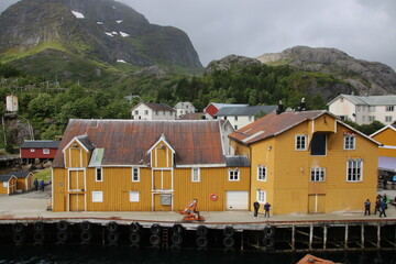 houses on the shore