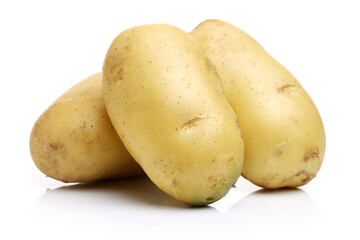 New potato isolated on white background 