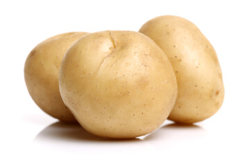New potato isolated on white background 