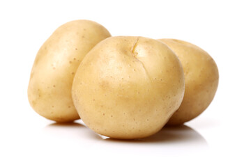 New potato isolated on white background 