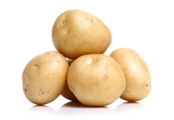 New potato isolated on white background 