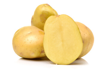 New potato isolated on white background 