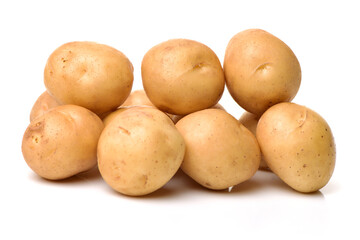 New potato isolated on white background 