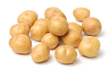 New potato isolated on white background 