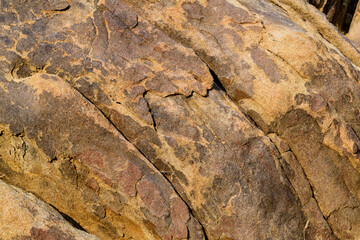 Detail rock texture in the Alabama Hills near Lone Pine, California, USA