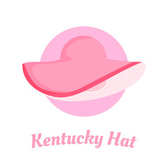 Simple design of Kentucky Derby hat