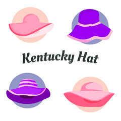 Simple design of Kentucky Derby hat
