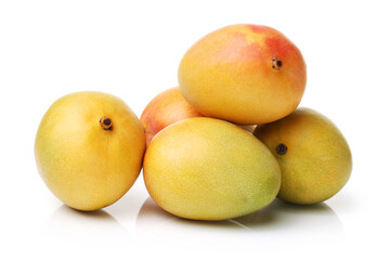 mangos on a white background 