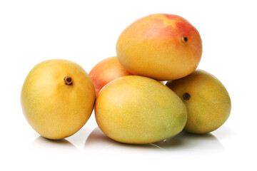 mangos on a white background 
