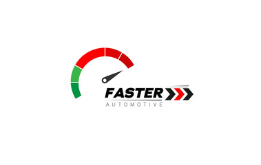 Speed of flaming speedometer for racing event. vector eps10