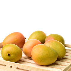 mangos on a white background 
