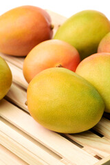 mangos on a white background 