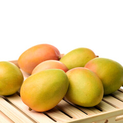 mangos on a white background 