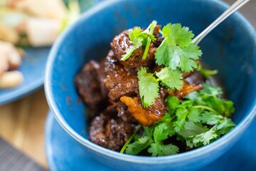 Moo Hong :Stewed pork belly Thai food