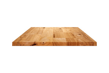 Light brown rubber wood board finger joint isolated on white background with clipping path.
