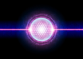 Circuit technology background with hi-tech digital data