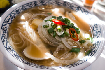 east south asia rice noodle with sunshine.