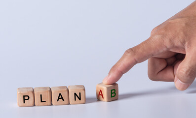 hand holding dice with text for illustration of 