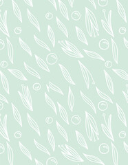 Bubbles and Flowers Pattern