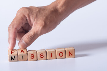 hand holding dice with text for illustration of 