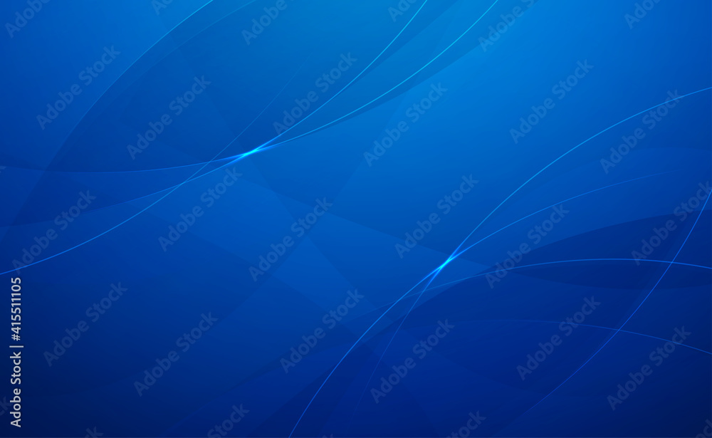 Canvas Prints abstract blue curve and light lines background vector illustration