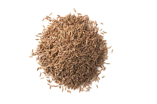 seasoning cumin grain isolated on white background