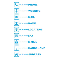 web icon, contact us icon vector symbol for business card name isolated illustrations white background