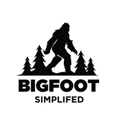 Big foot yeti logo icon design - obrazy, fototapety, plakaty