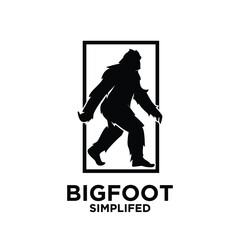 Big foot yeti logo icon design