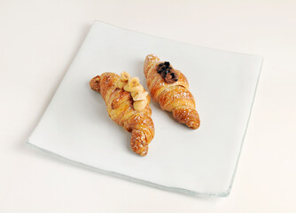 Croissant crema e cioccolato