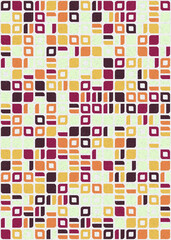 Abstract Geometric Pattern generative computational art illustration