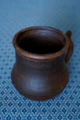 Ceramics, ceramic product mug with your own hands, made on a potter's wheel